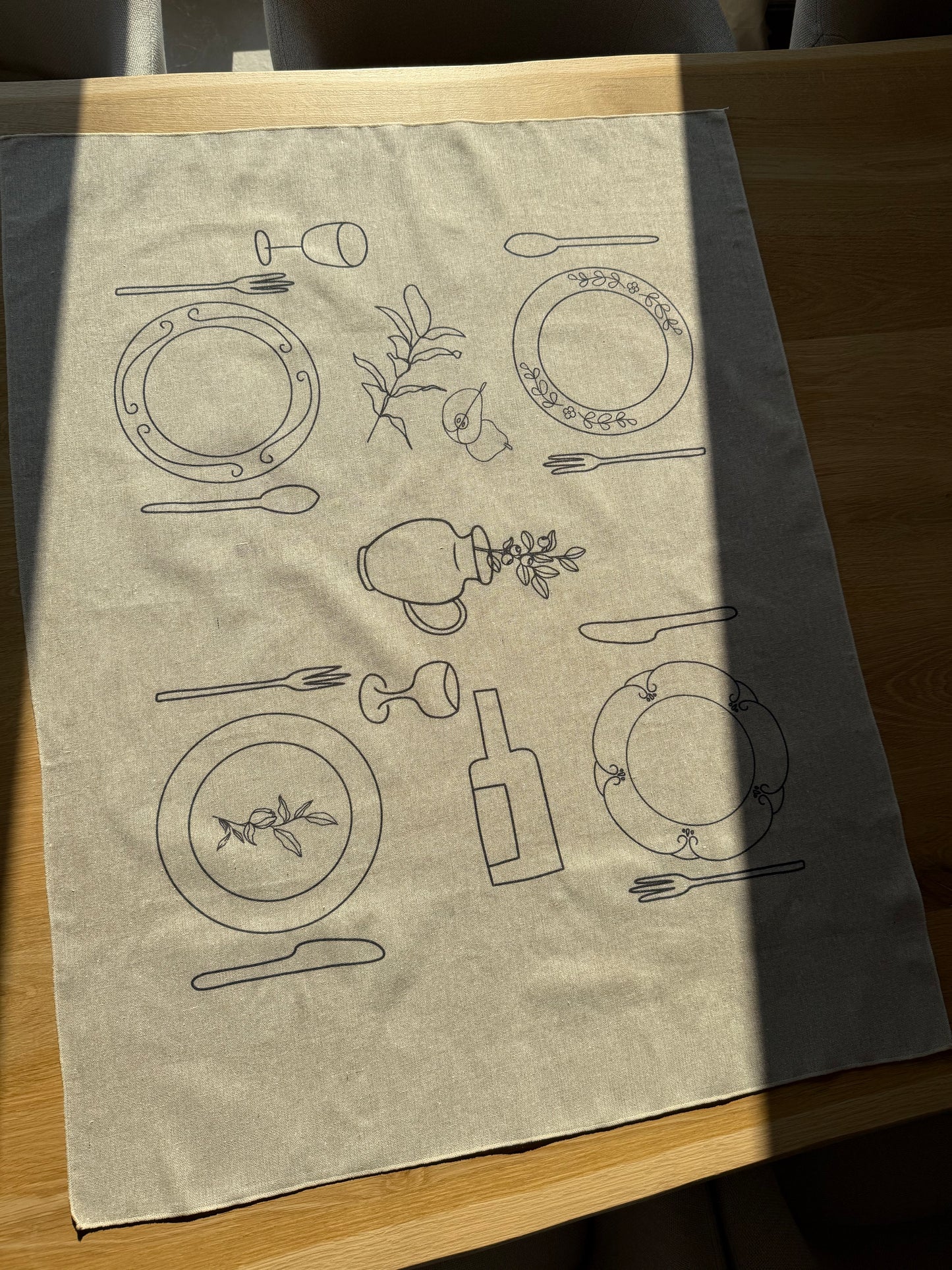 HL TISCHDECKE LEINEN