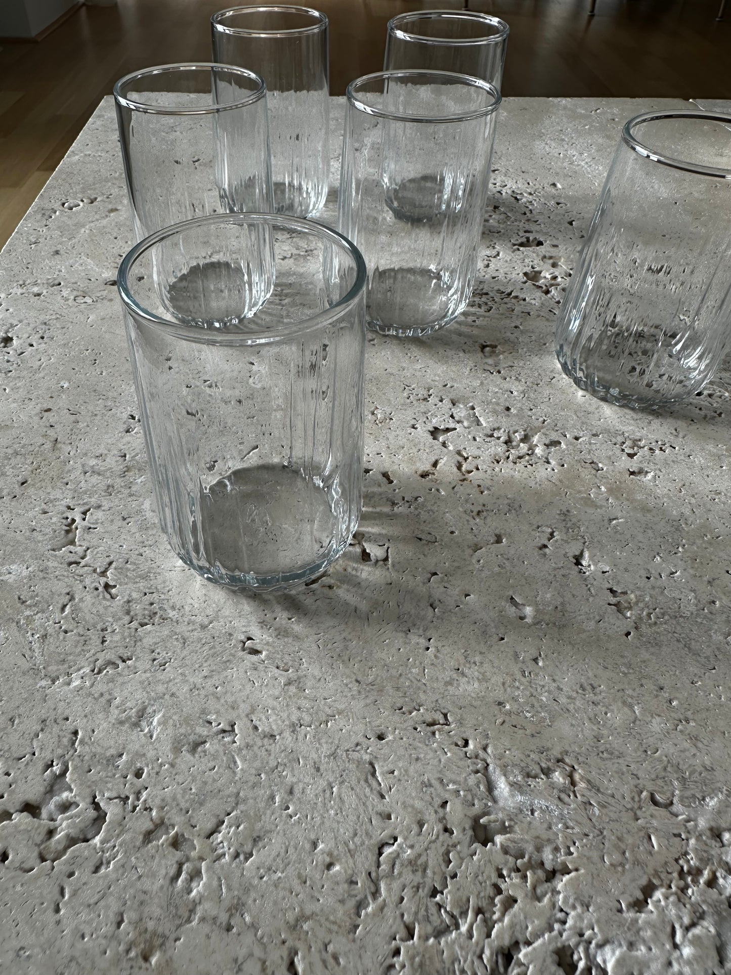 HL MOCCA GLAS MIT LINIEN