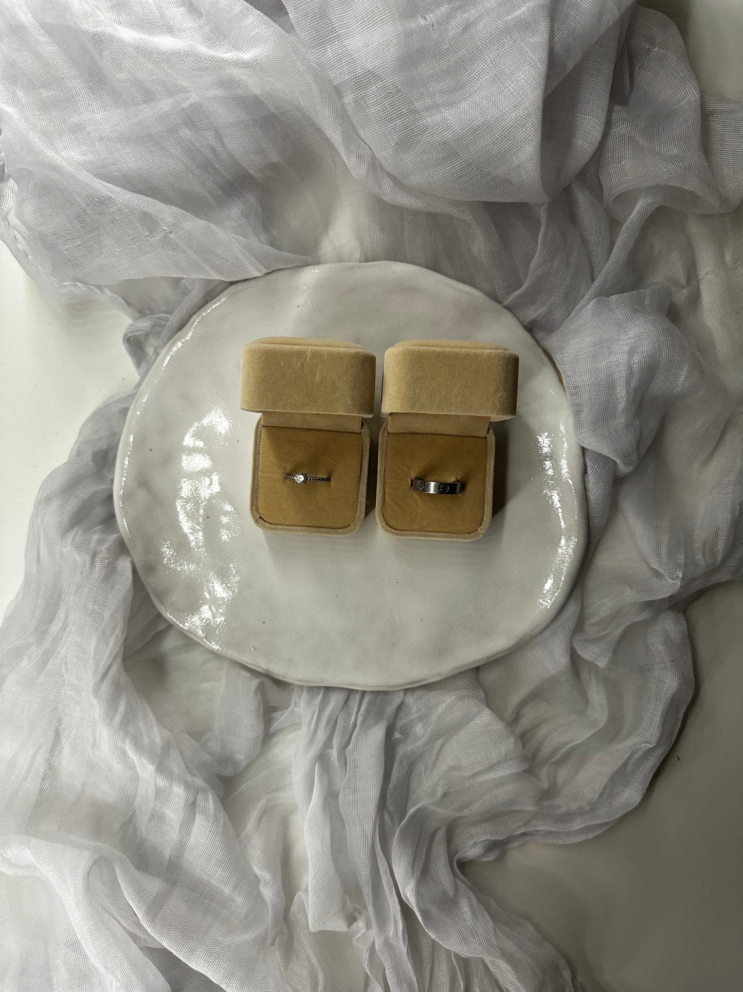 HL RINGBOX ONE RING BEIGE